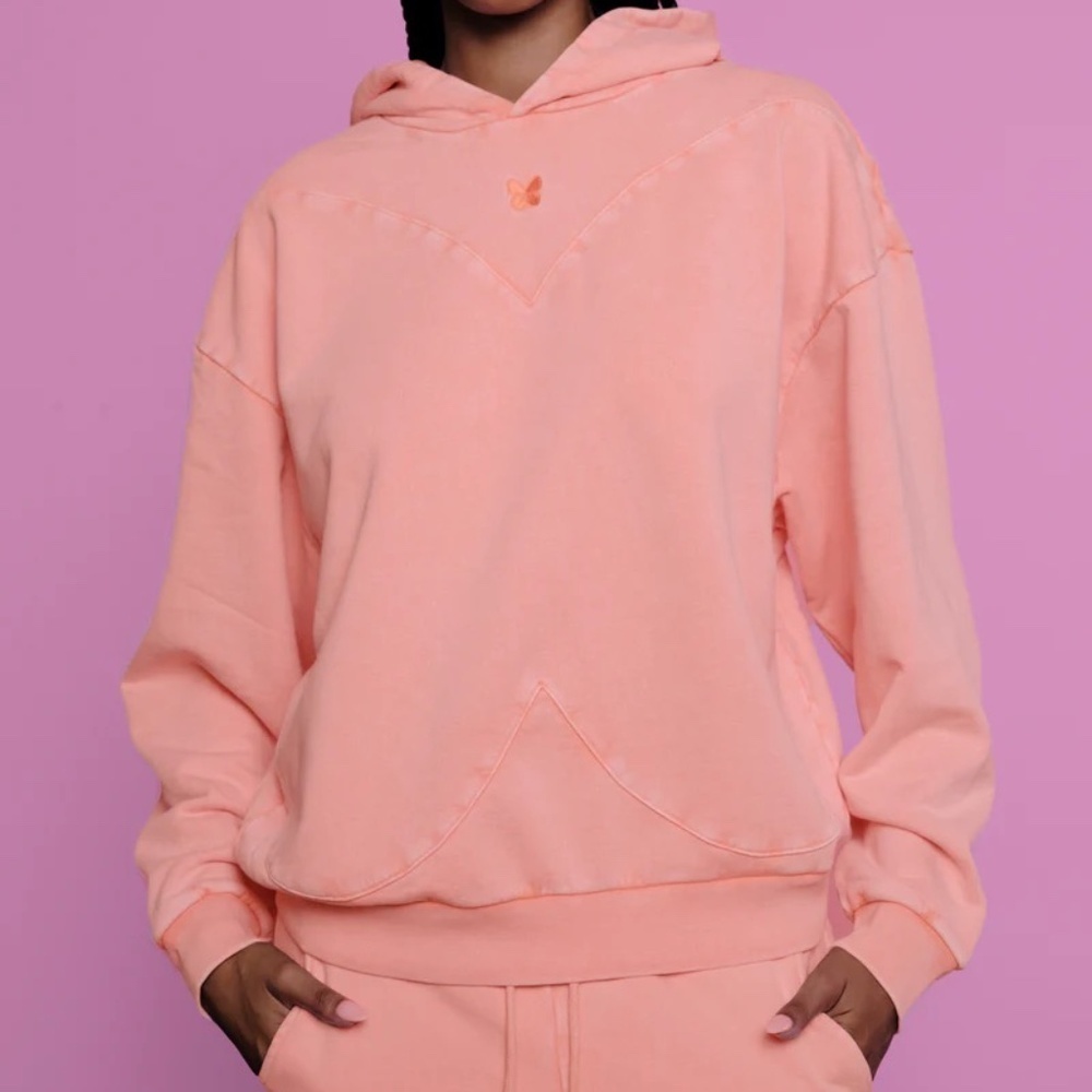 NEW Women's Voight Fairies Small Peach Hoodie